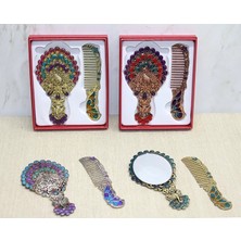 Buğz Tavuskuşu Ayna ve Tarak Seti Küçük Boy ALK4990