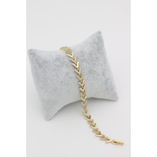 Xuping Jewelry Stil Incisi/xupıng Jewelry Balık Sırtı Zirkon Taşlı Bileklik