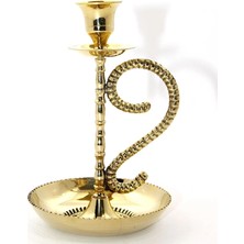 Buğz Tekli Pirinç Şamdan 4931