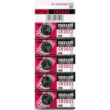 Buğz Maxell CR2032 3V Lityum Düğme Pil 5'li Paket