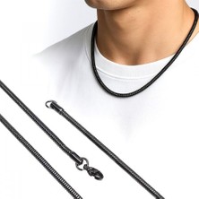 Hg.Aksesuar Erkek Spiral Çelik Kolye 3mm