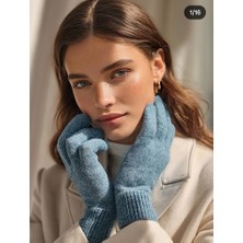 Eleven Markets Kışlık Tiriko Kadın Eldiven Açık Mavi Eldiven