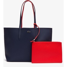 Lacoste Anna Çift Taraflı Kol Çantası Lacivert Standart Kadın Kullanımı İçin Şık Tasarım NF2142AA.B50