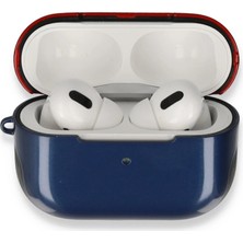 Buğz Airpods 3 (3.nesil) 3in1 Kılıf - Lacivert-Kırmızı