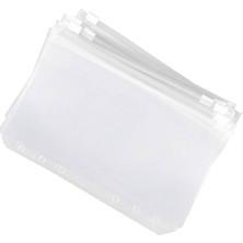 A6 Şeffaf-Buzlu Fermuarlı Pvc Dosya (5 Adet) (15CM Mekanizma Için) (Açıklamayı Okuyunuz!)