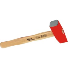 Marsilyan Taşçı Keski Çekiç 1000 gr - Boyalı, Ahşap Saplı