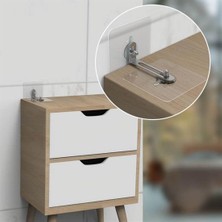 Marsilyan Deprem Için Ultra Dayanıklı Çivisiz Duvarı Delmeden Ayarlanabilir Eşya Sabitleyici Aparat (48