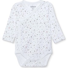 Tiffany Kız Bebek Zıbın Body Interlok V Yaka Uzun Kol