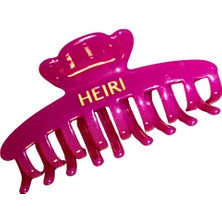 Heiri Mor Saç Aksesuarı French Kemık Macenta Toka L