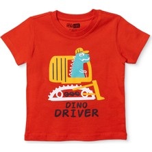 Hellobaby Erkek Bebek Tshirt Süprem Bisiklet Yaka Kısa Kol