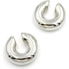 Ucuzageliyor Halka Kıkırdak Küpe - Gümüş