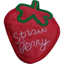Aplike Ütü Ile Yapışan Büyük Çilek Desen