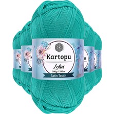 5 Adet Lotus Bikini Büstiyer Bluz Örgü Ipi  K440 Yeşil