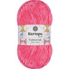 1 Adet Yumurcak Kadife El Örgü Ipi Pembe K798