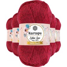 5 Adet Lotus Lux Bikini Büstiyer Bluz Simli Örgü Ipi K141 Fuşya