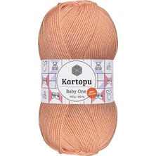 1 Adet Baby One Tüylenmeyen El Örgü Ipi Yünü Yavruağzı K253