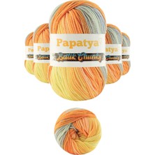 5 Adet Batik Chunky Örgü Ipi Yünü Tüm Kıyafetlere Uygun - 108