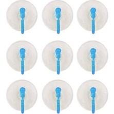 9'lu Eko Vantuz Askı Şeffaf 2,5 cm ROYALEKS-SF-855