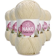 5 Adet Cotton Lüks Yelek Tunik Kazak Bluz Hırka Ipi Yünü Açık Bej 97543