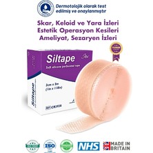 Advancis UK Siltape Soft Silikon Bant -dikiş izi-sezaryen-yanık-estetik 2cm x 3mt