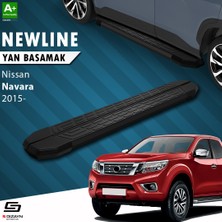 S-Dizayn Nissan Navara 3 NewLine Siyah Yan Basamak 203 Cm 2015 Üzeri A+ Kalite