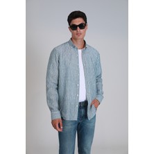 Lufian New Erkek Basic Gömlek Regular Fit Yeşil