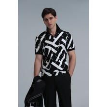 Lufian Cara Smart Erkek Polo Tişört Siyah