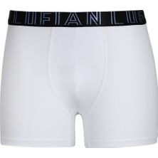 Lufian Zeg Erkek Pamuklu Boxer Beyaz