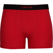 Lufian Glorıa Erkek Pamuklu Boxer Kırmızı