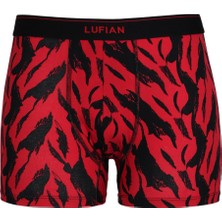 Lufian Cam Erkek Pamuklu Boxer Kırmızı