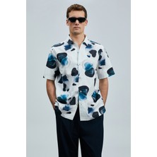 Lufian Jereno Erkek Basic Gömlek Regular Fit Ekru