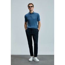 Lufian Glen Smart Erkek Chino Pantolon Slim Fit Lacivert