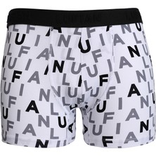 Lufian Rose Erkek Pamuklu Boxer Beyaz
