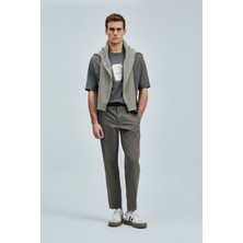 Lufian Omen Modern Grafik T- Shirt Kahverengi