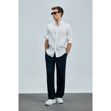 Lufian Pitaya Erkek Keten Gömlek Comfort Fit