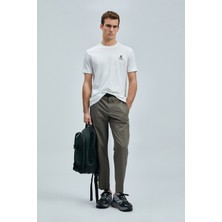 Lufian Olıvıa Modern Grafik T- Shirt Kırık Beyaz