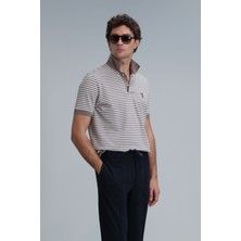 Lufian Danı Smart Erkek Polo Tişört Toprak