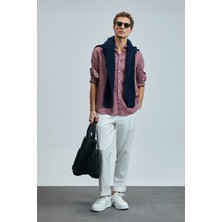 Lufian Pitaya Erkek Keten Gömlek Comfort Fit