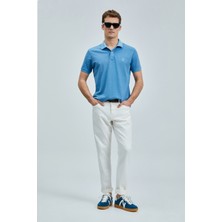 Lufian Vernon Smart Erkek Polo Tişört İndigo