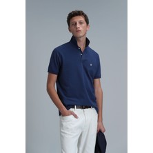 Lufian Laon Smart Erkek Polo Tişört Slim Fit Açık Lacivert