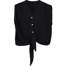 Lufian Barcelon Kadın Gömlek Siyah