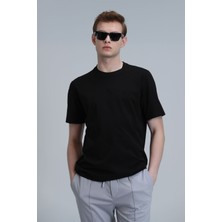 Lufian Mabel Modern Grafik T- Shirt Siyah