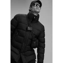 Lufian Rıld Kaz Tüyü Erkek Mont Siyah