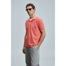 Lufian Vernon Smart Erkek Polo Tişört Mercan