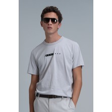 Lufian Kane Modern Grafik T- Shirt Taş