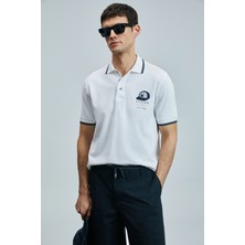 Lufian Sandor Smart Erkek Polo Tişört Beyaz