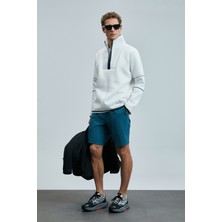 Lufian Art Erkek Sweatshirt Kırık Beyaz