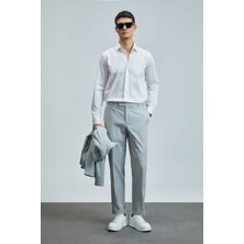 Lufian Farem Erkek Basic Gömlek Regular Fit Beyaz