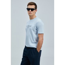 Lufian Love Modern Grafik T- Shirt Mavi