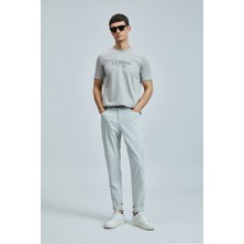 Lufian Love Modern Grafik T- Shirt Bej